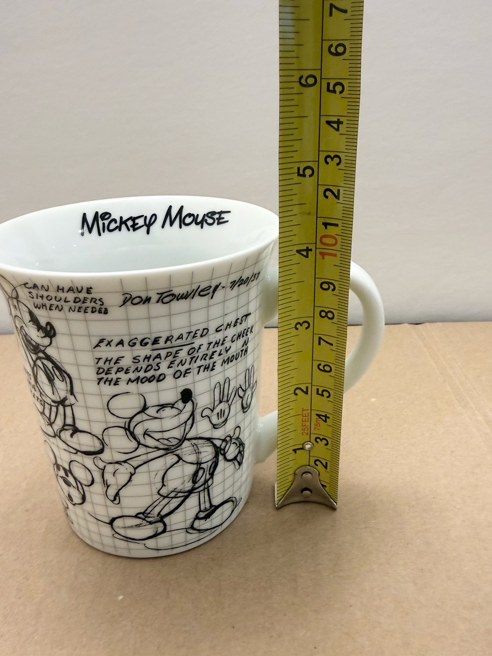 Disney Mickey Mouse Sketchbook Mug Animation Sketch Art Collectible - Picture 8 of 8